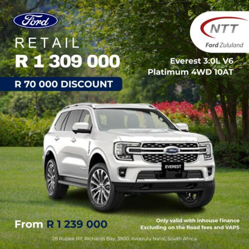 Everest 3.0L V6 Platimum 4WD 10AT image from NTT Ford