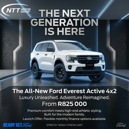 Ford Everest Active 4×2 special offer from NTT Ford