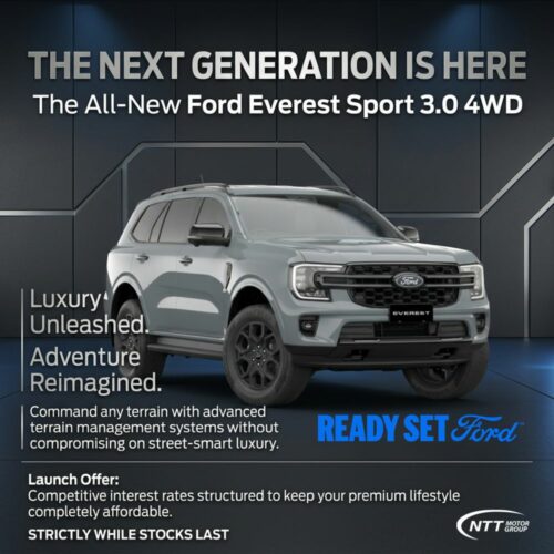 Ford Everest Sport 3.0 4WD special offer from NTT Ford