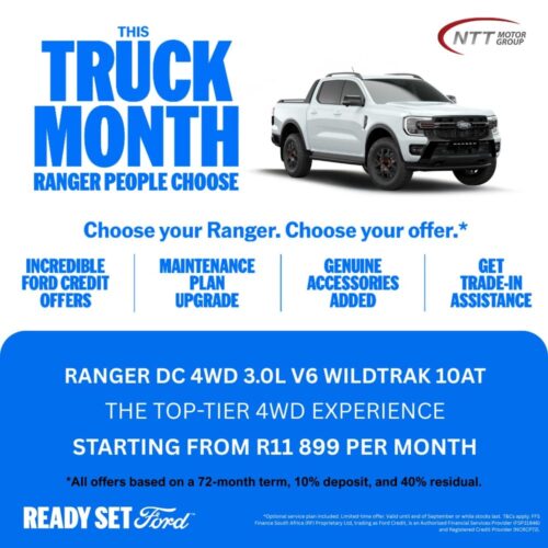 Ford Ranger Double Cab 4WD 3.0L V6 Wildtrak 10AT special offer from NTT Ford