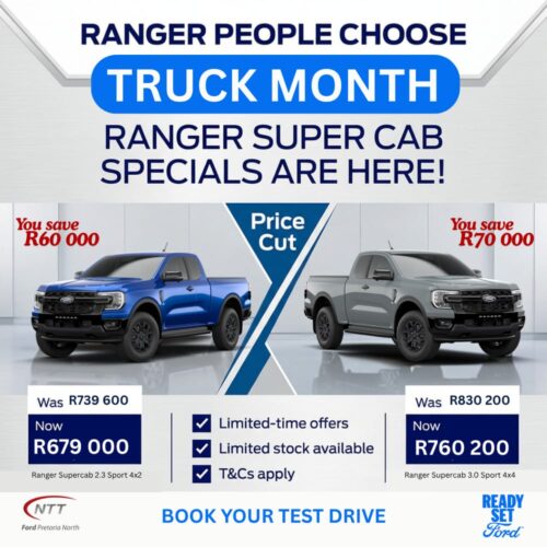 Ford Ranger Super Cab Specials special offer from NTT Ford