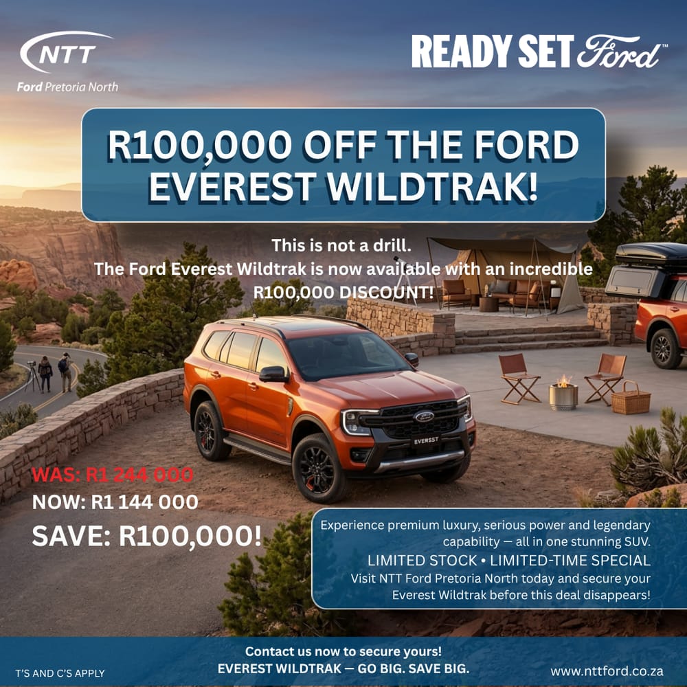 Ford Everest Wildtrak R100 000 Discount Special Offer